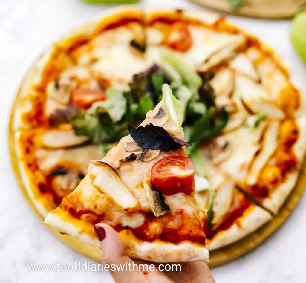 Chicken Pizza With White Sauce Recipe