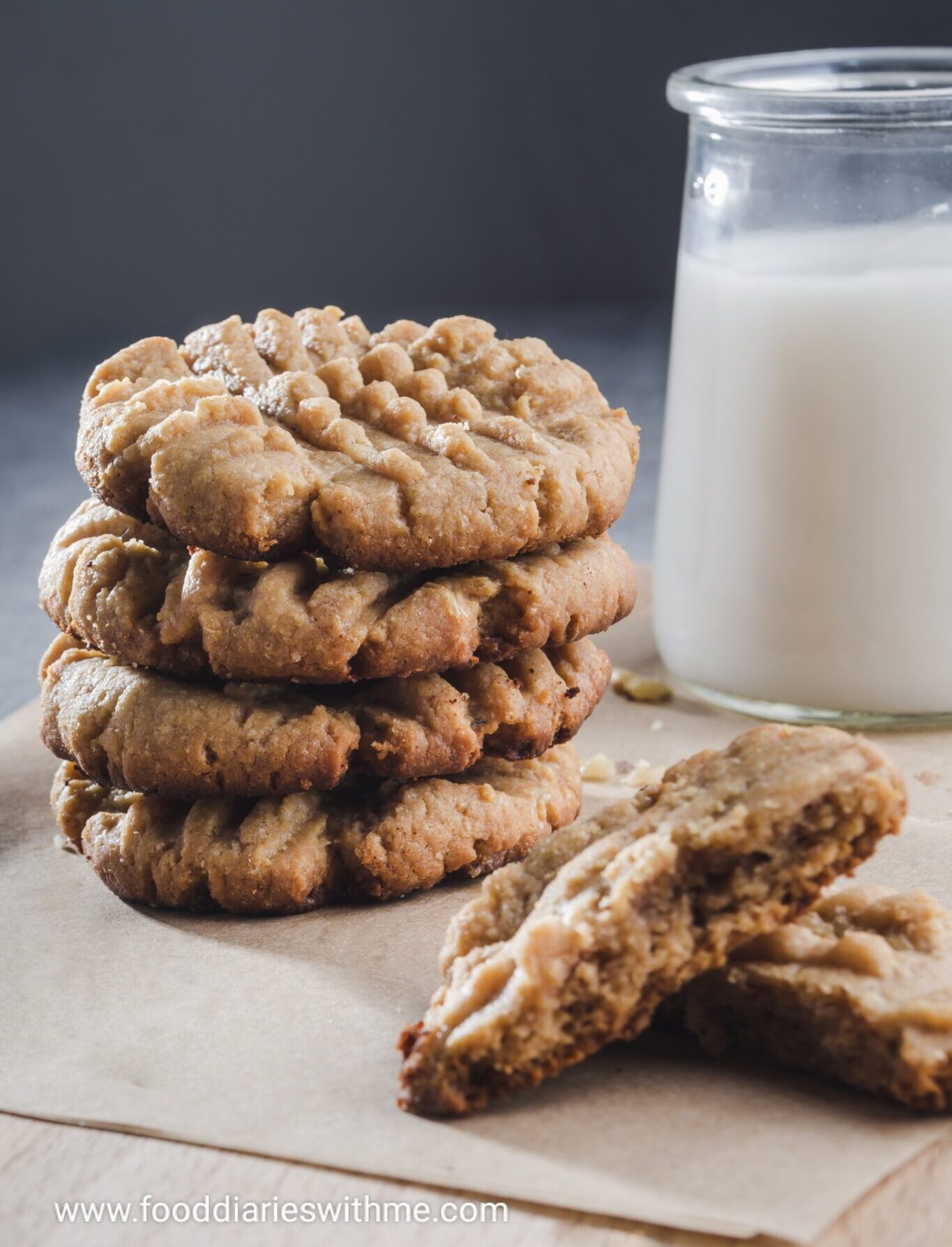 Peanut butter vegan cookies- The Secret to Soft and Chewy texture :